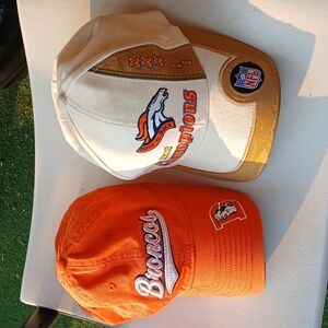 Two Broncos Hats Super Bowl 33 1999 And Orange Both For $25!
